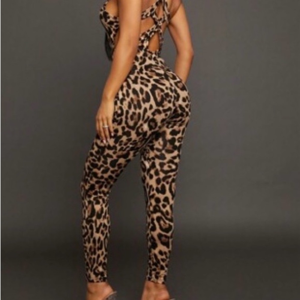Leopard Print Jumpsuit